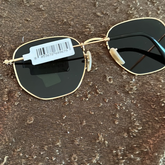 Ray Ban RB3548N HEXAGONAL FLAT LENSES Gold frame G -15 Lens XL 54-21 Unisex NEW - Picture 8 of 9